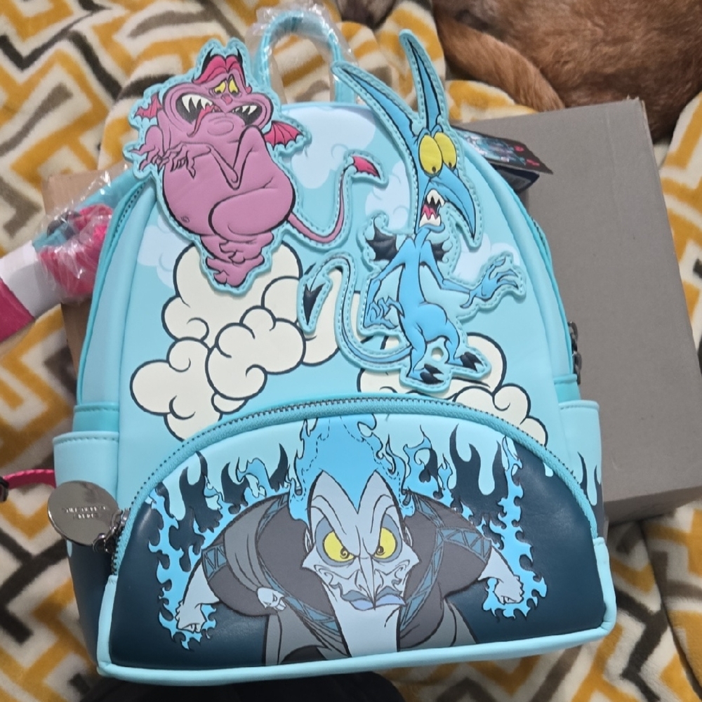 Loungefly Light Blue Villain Kids Backpack